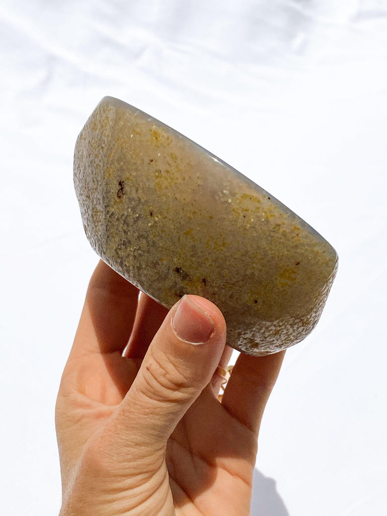 Natural Agate Carved Trinket Bowl - Unearthed Crystals