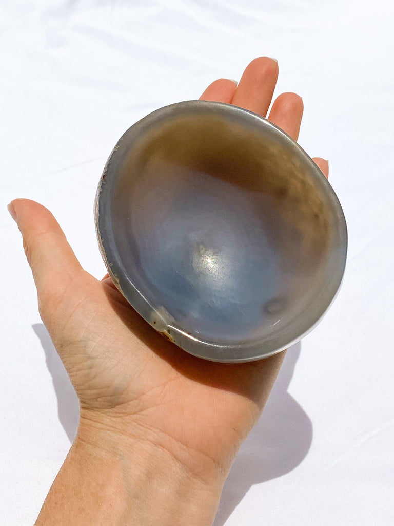 Natural Agate Carved Trinket Bowl - Unearthed Crystals