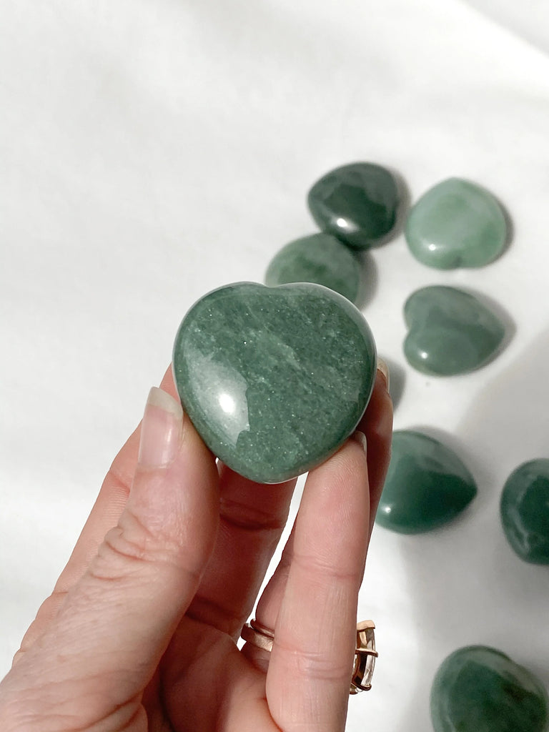 Green Aventurine Heart | Medium - Unearthed Crystals