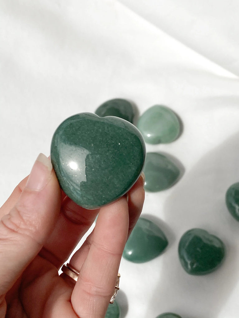 Green Aventurine Heart | Medium - Unearthed Crystals