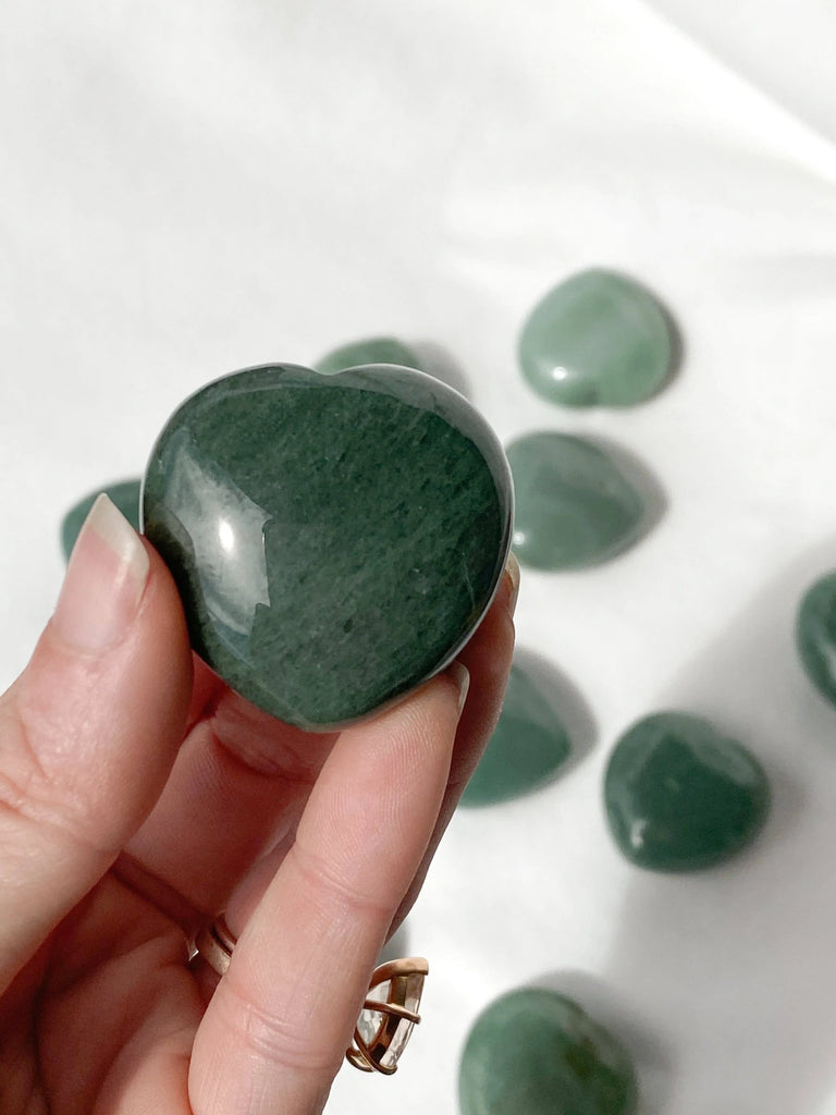Green Aventurine Heart | Medium - Unearthed Crystals