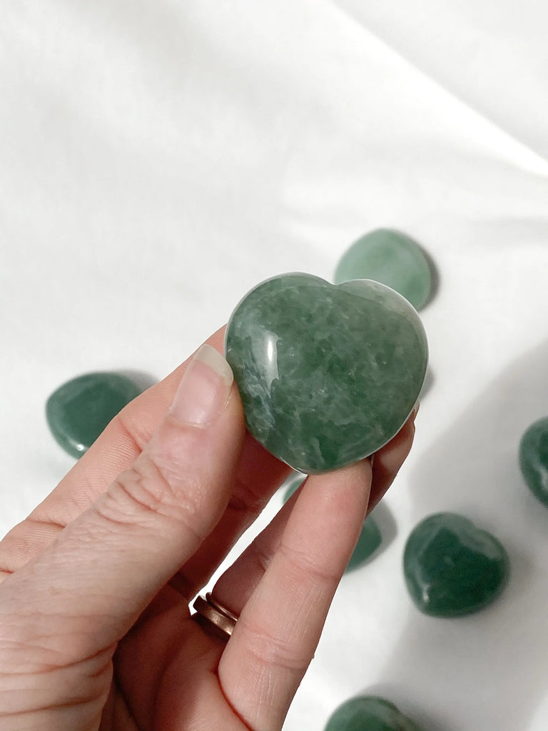 Green Aventurine Heart | Medium - Unearthed Crystals