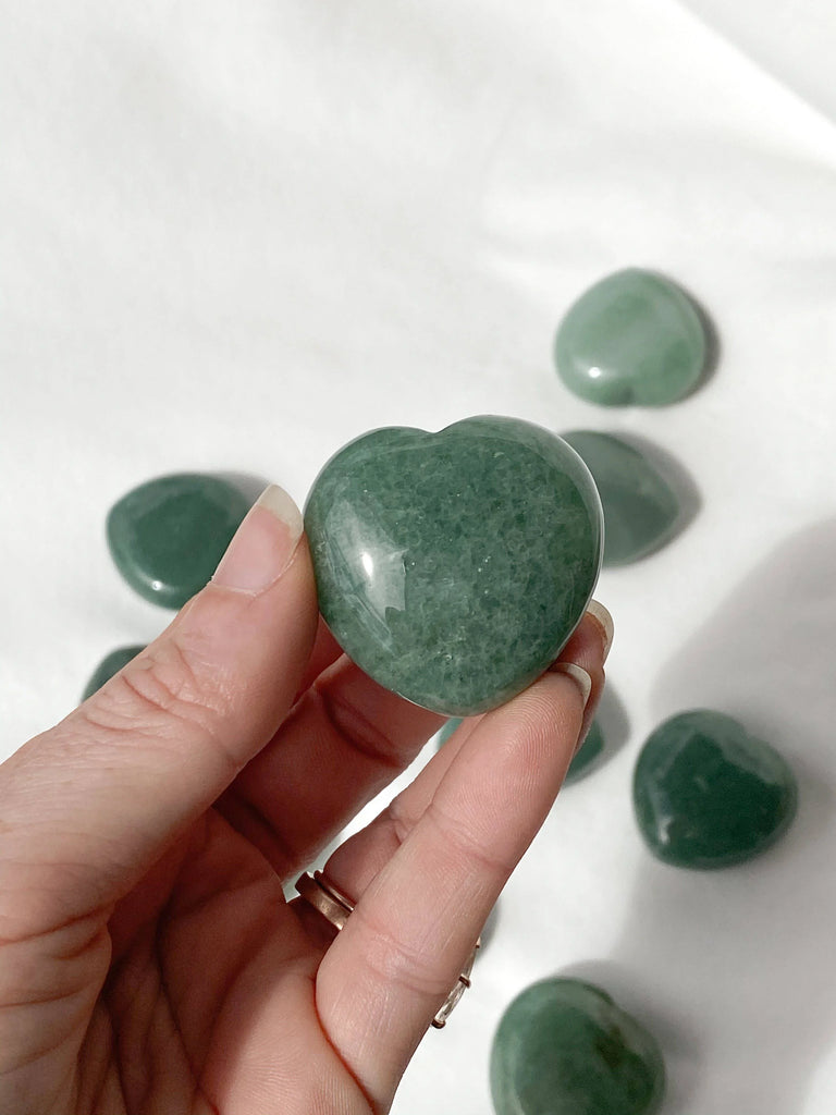 Green Aventurine Heart | Medium - Unearthed Crystals