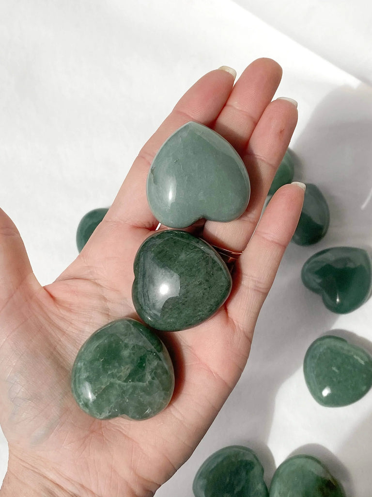 Green Aventurine Heart | Medium - Unearthed Crystals