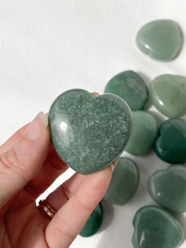 Green Aventurine Heart | Large - Unearthed Crystals