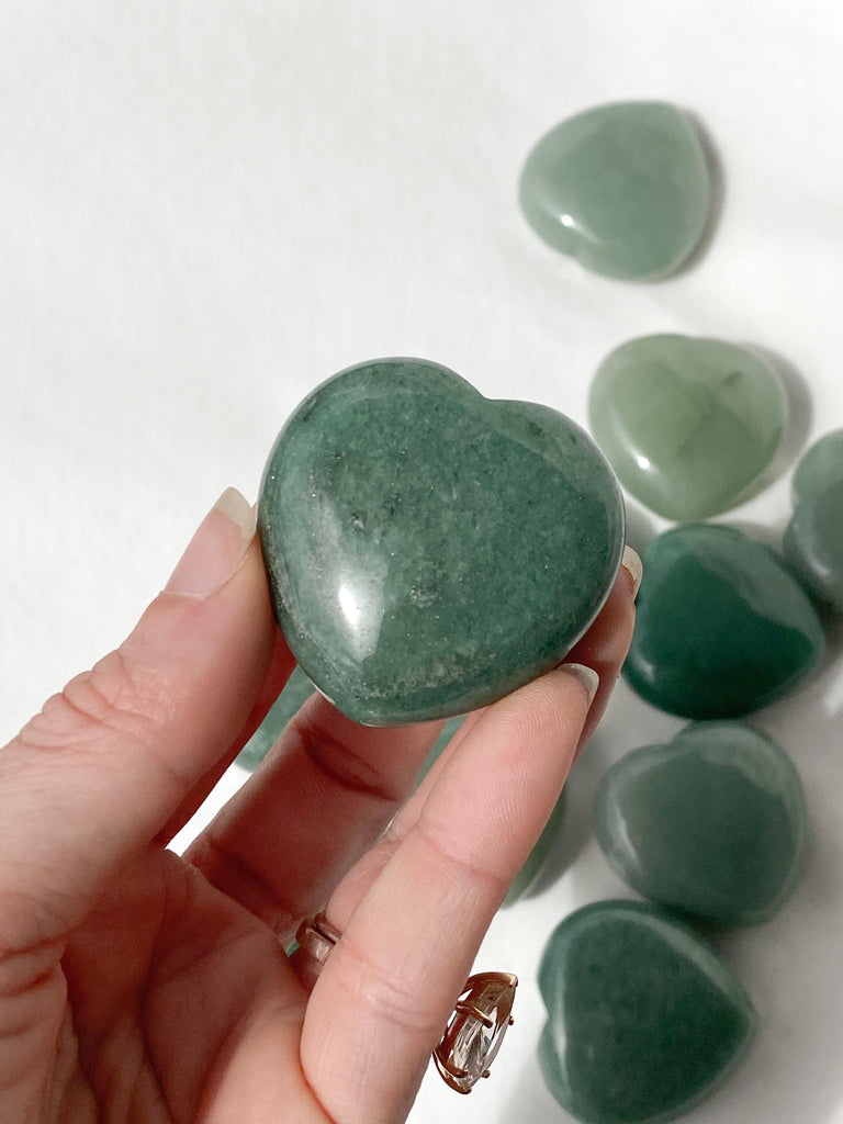 Green Aventurine Heart | Large - Unearthed Crystals