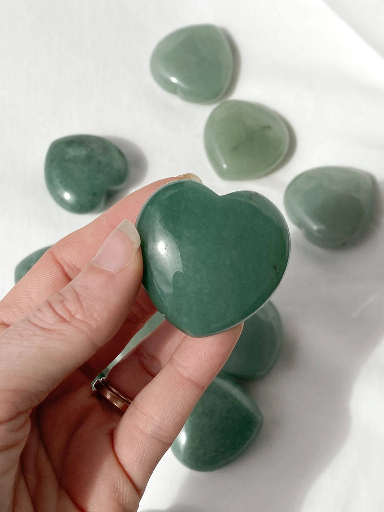 Green Aventurine Heart | Large - Unearthed Crystals