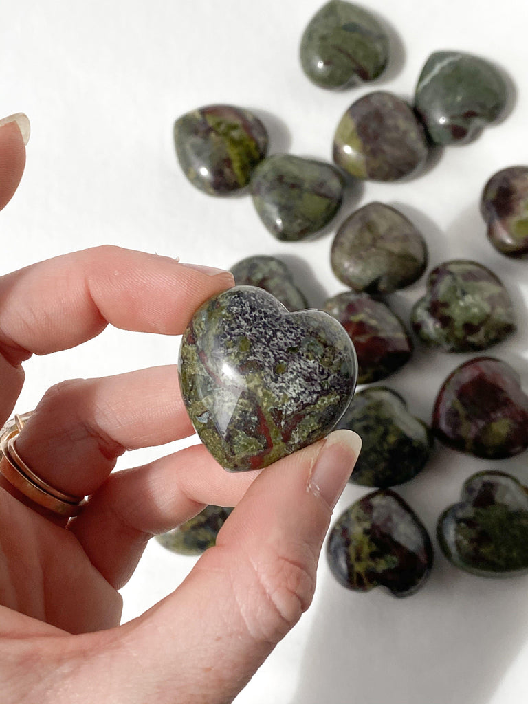 Dragon Blood Jasper Heart | Small - Unearthed Crystals