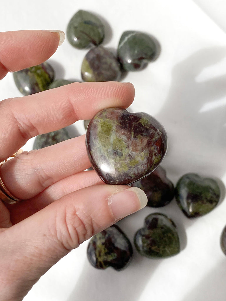 Dragon Blood Jasper Heart | Small - Unearthed Crystals