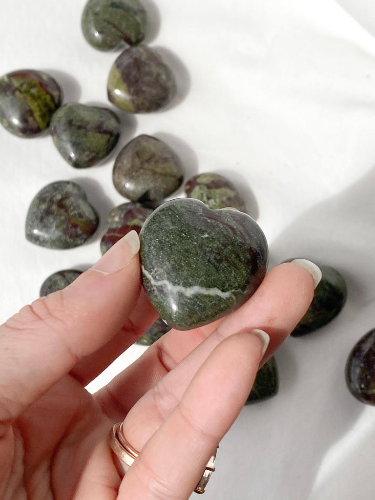 Dragon Blood Jasper Heart | Small - Unearthed Crystals