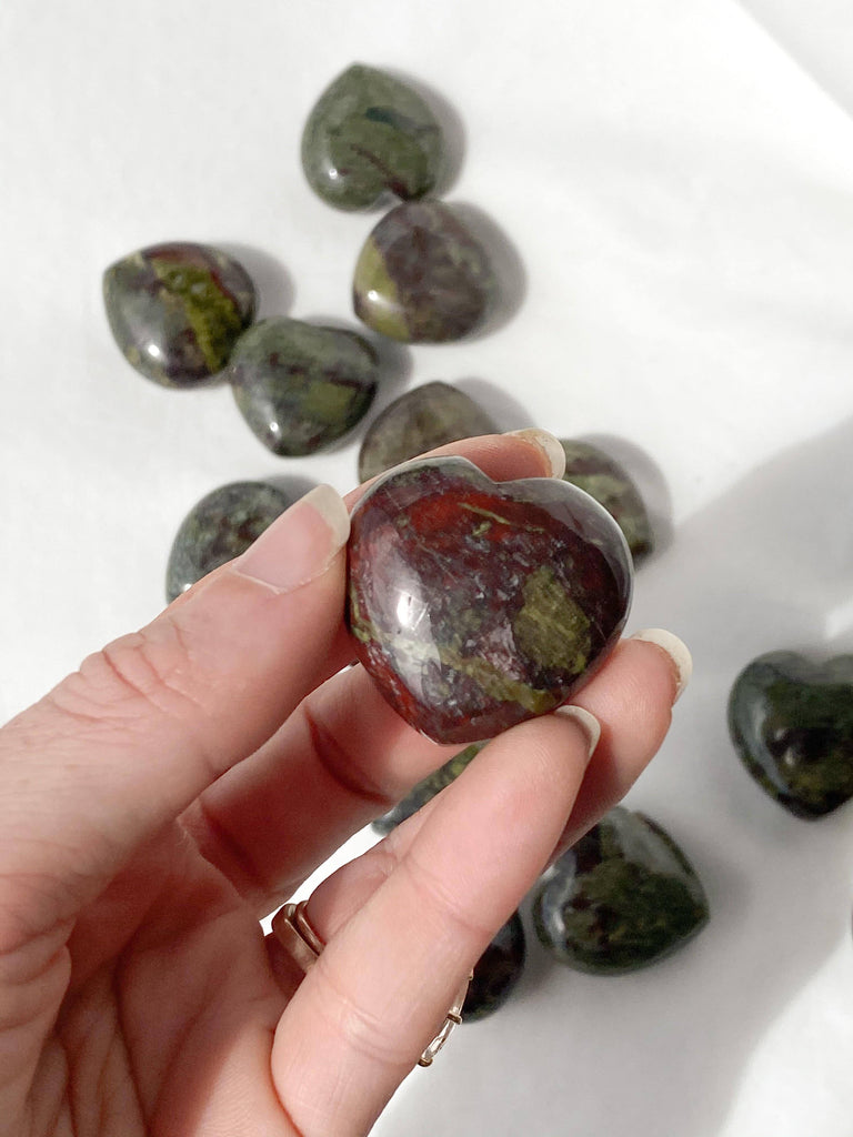 Dragon Blood Jasper Heart | Small - Unearthed Crystals