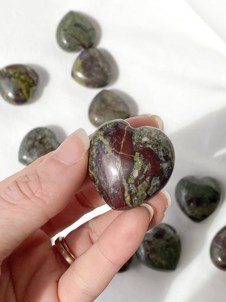 Dragon Blood Jasper Heart | Small - Unearthed Crystals