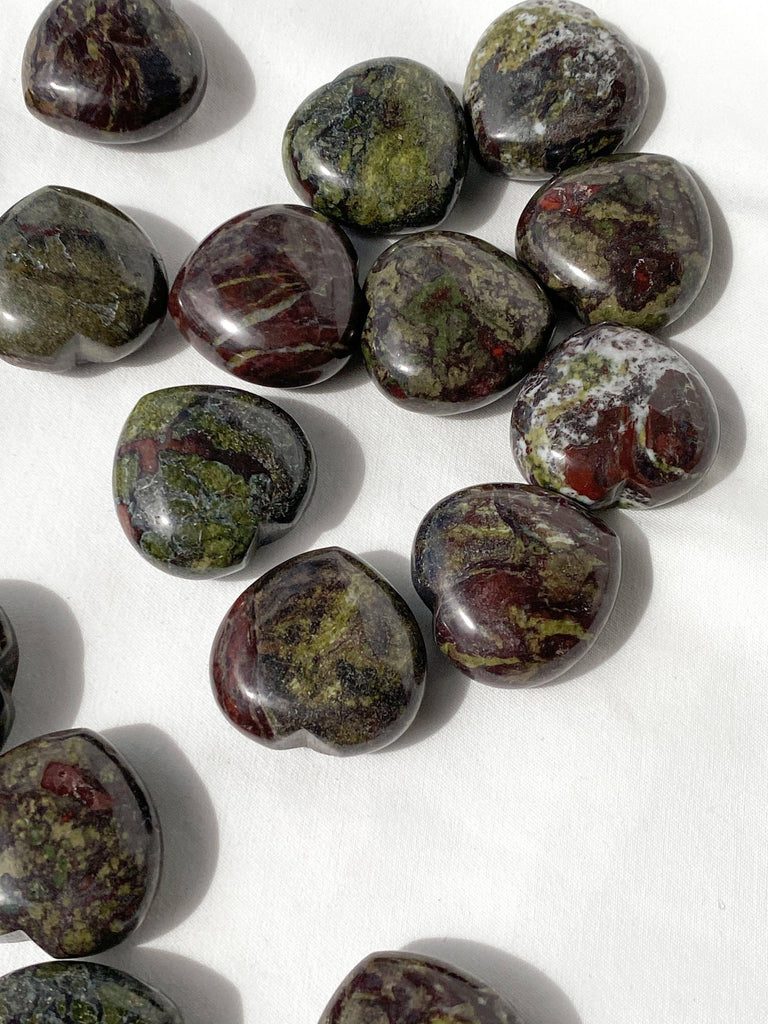 Dragon Blood Jasper Heart | Medium - Unearthed Crystals