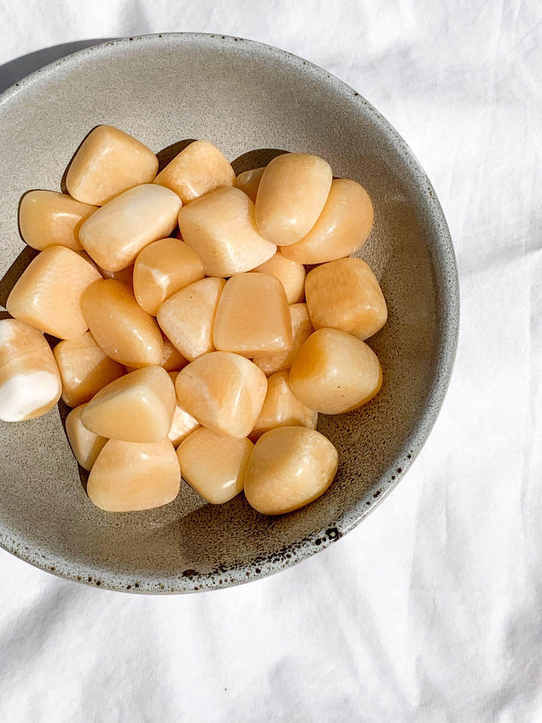 Orange Calcite Tumbles | Medium - Unearthed Crystals