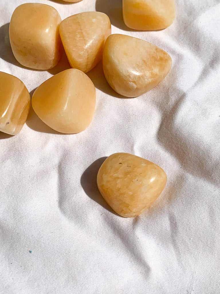 Orange Calcite Tumbles | Medium - Unearthed Crystals