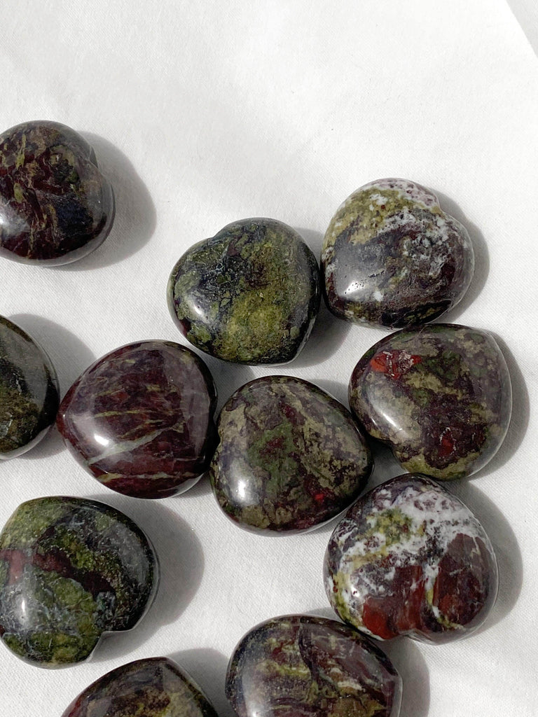 Dragon Blood Jasper Heart | Medium - Unearthed Crystals
