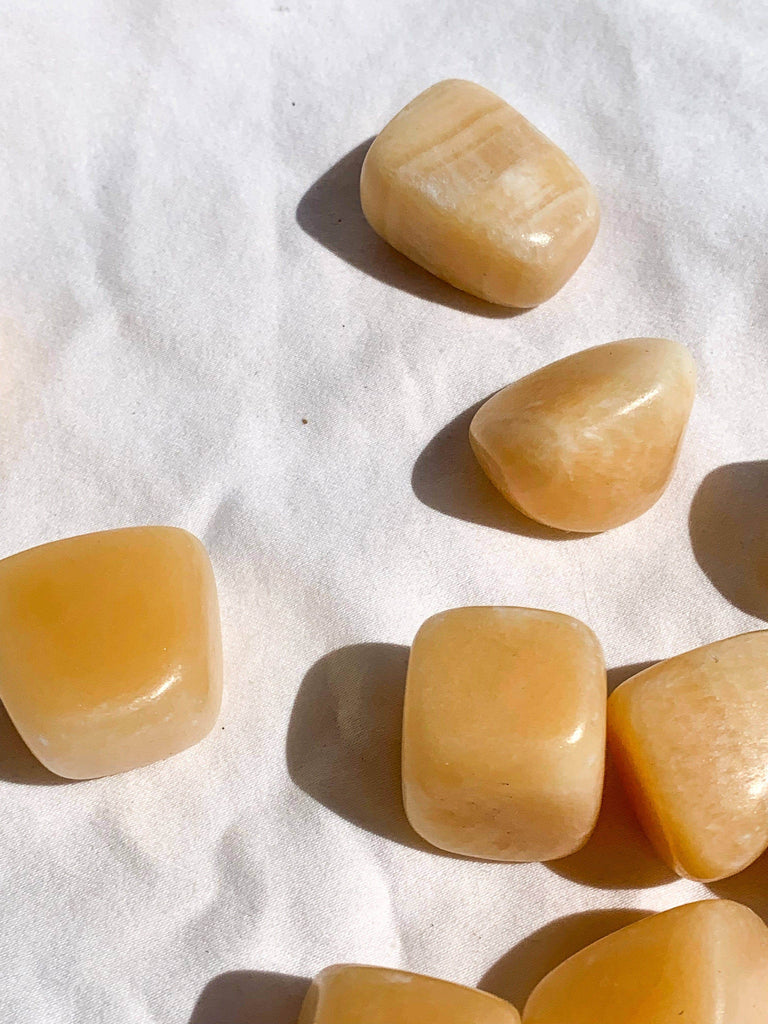 Orange Calcite Tumbles | Medium - Unearthed Crystals