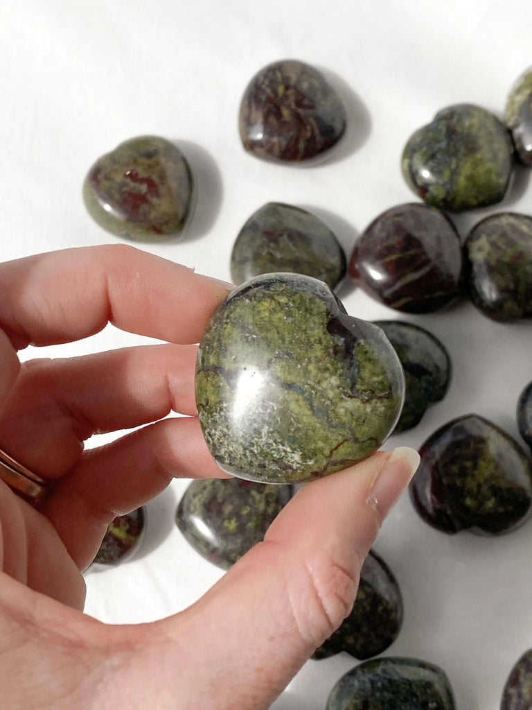 Dragon Blood Jasper Heart | Medium - Unearthed Crystals