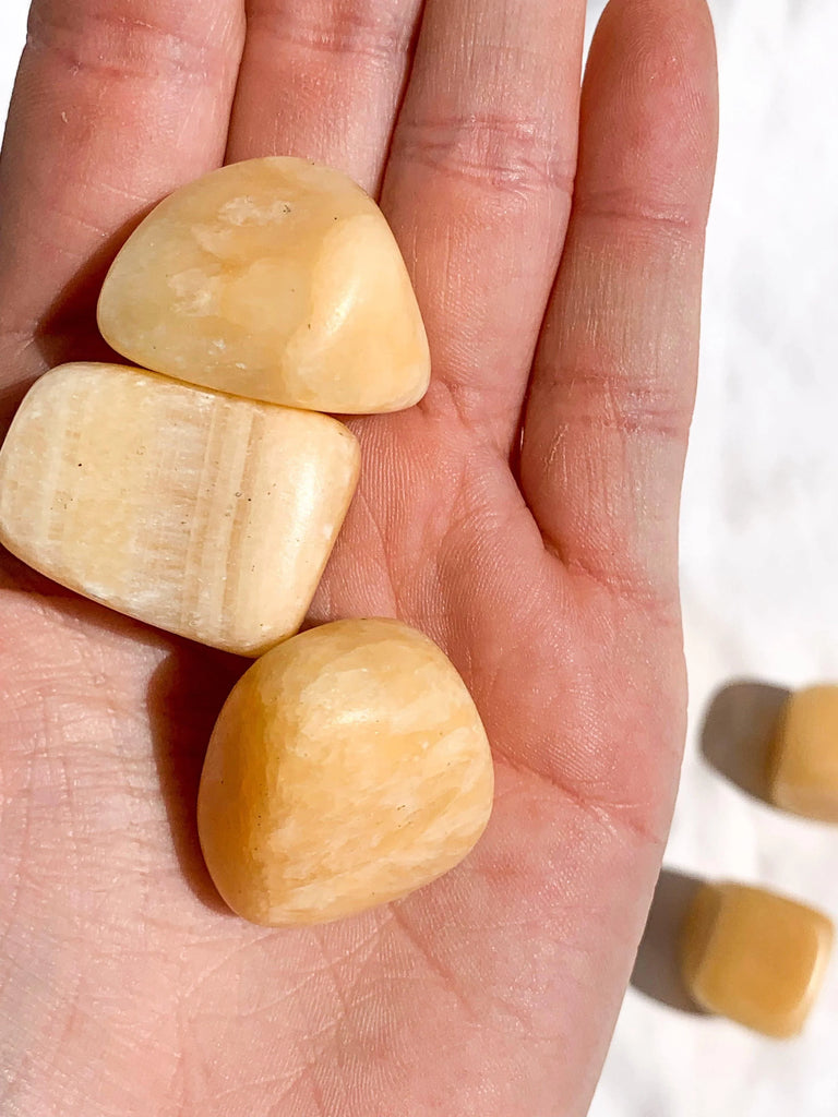 Orange Calcite Tumbles | Medium - Unearthed Crystals