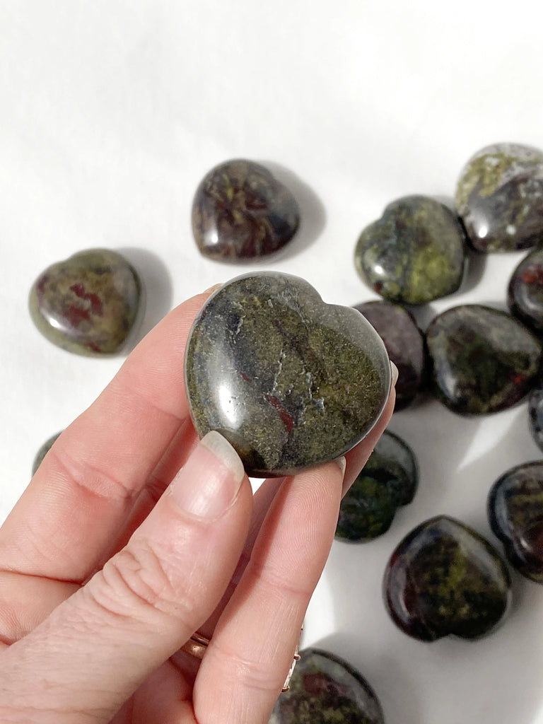 Dragon Blood Jasper Heart | Medium - Unearthed Crystals