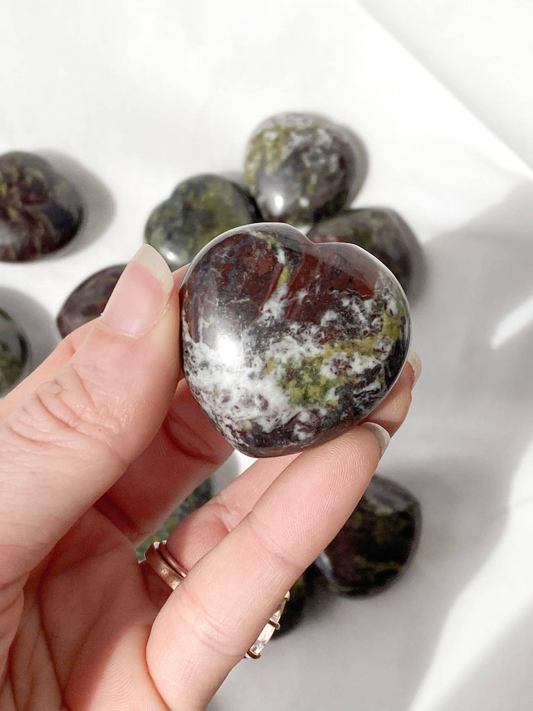 Dragon Blood Jasper Heart | Medium - Unearthed Crystals