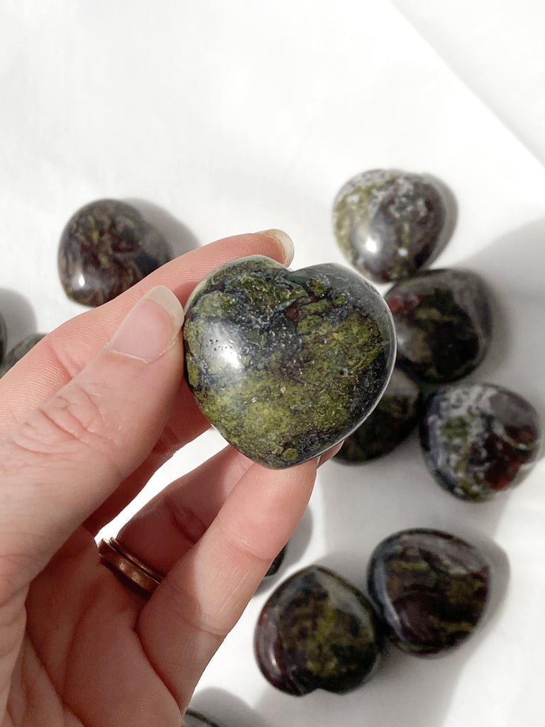 Dragon Blood Jasper Heart | Medium - Unearthed Crystals