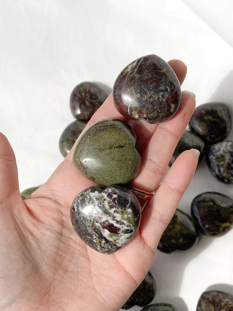 Dragon Blood Jasper Heart | Medium - Unearthed Crystals