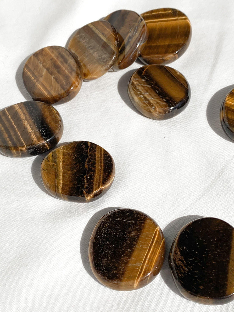 Tiger Eye Coin - Unearthed Crystals