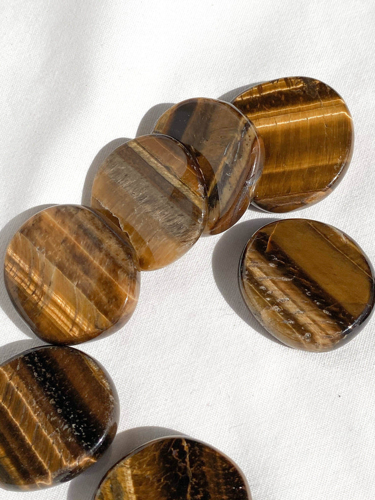 Tiger Eye Coin - Unearthed Crystals