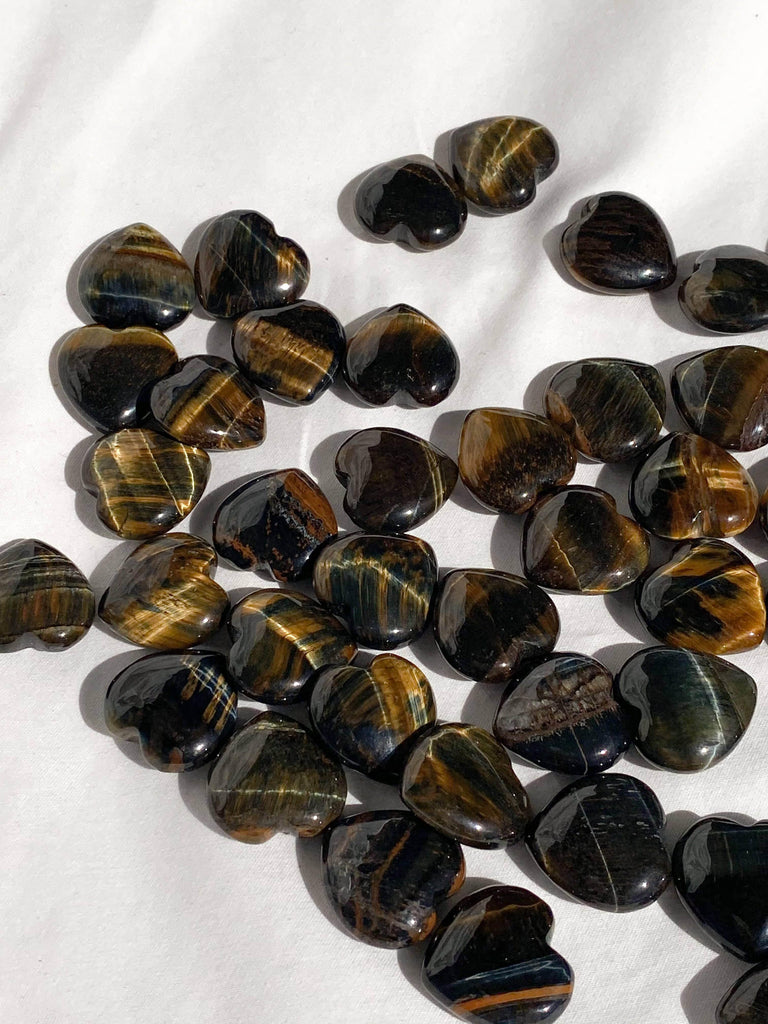 Hawk's Eye Heart | Mini - Unearthed Crystals