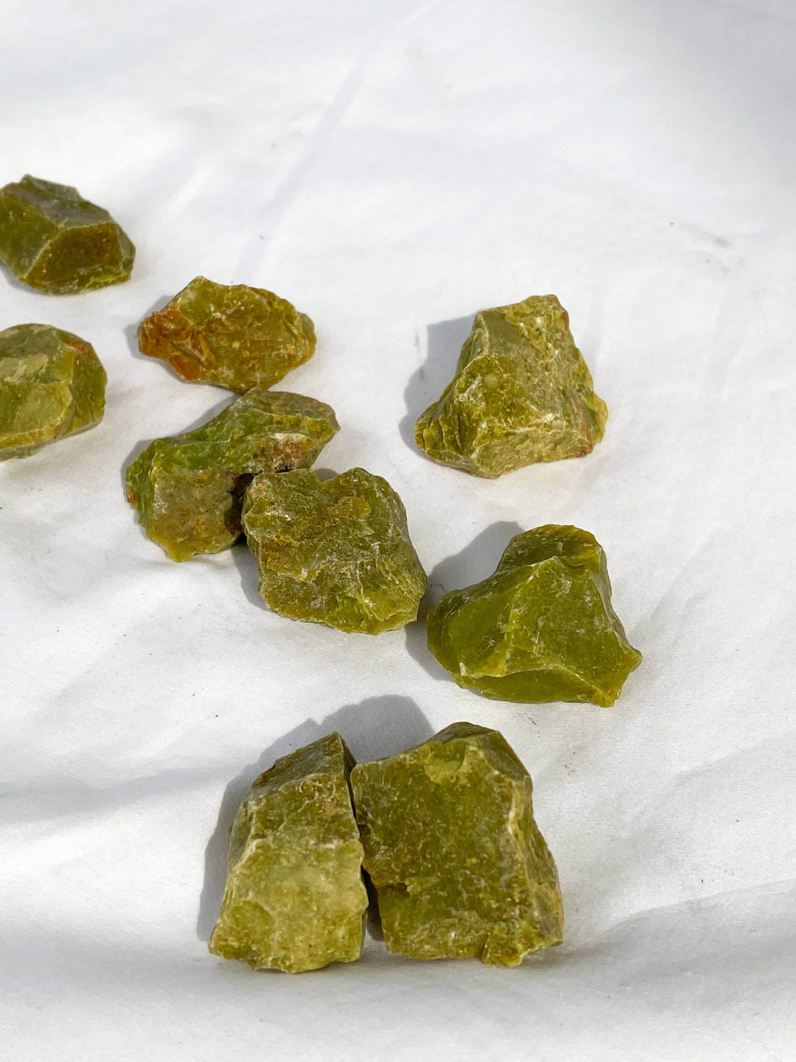 Rough sales green opal