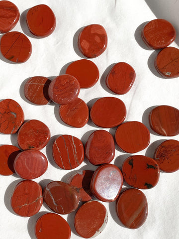 Red Jasper Coin - Unearthed Crystals