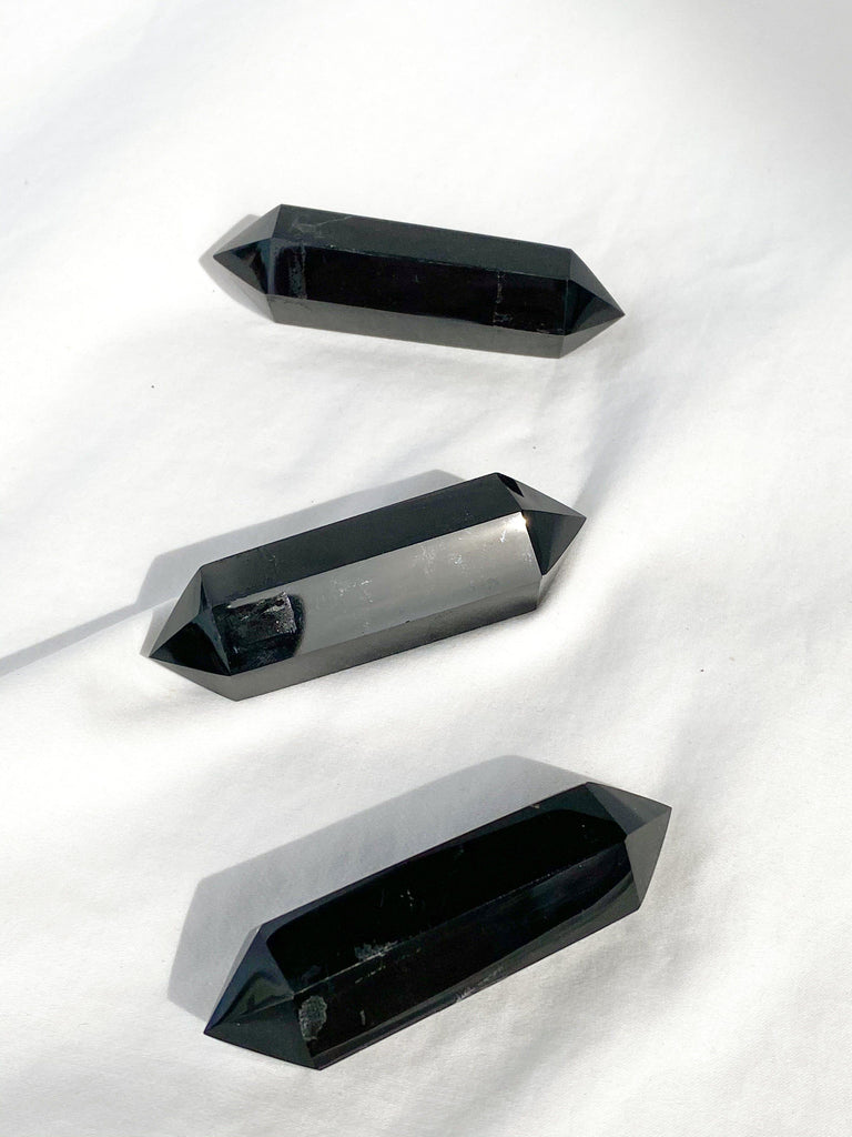 Black Obsidian Double Terminated Point | Small - Unearthed Crystals