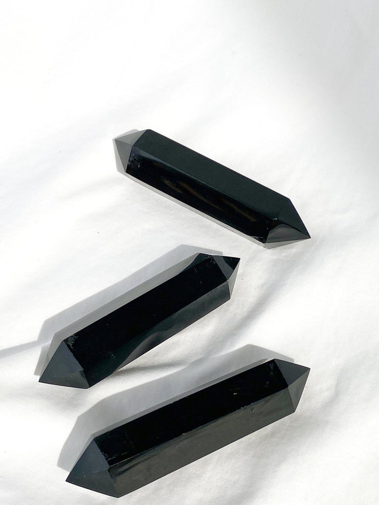 Black Obsidian Double Terminated Point | Large - Unearthed Crystals