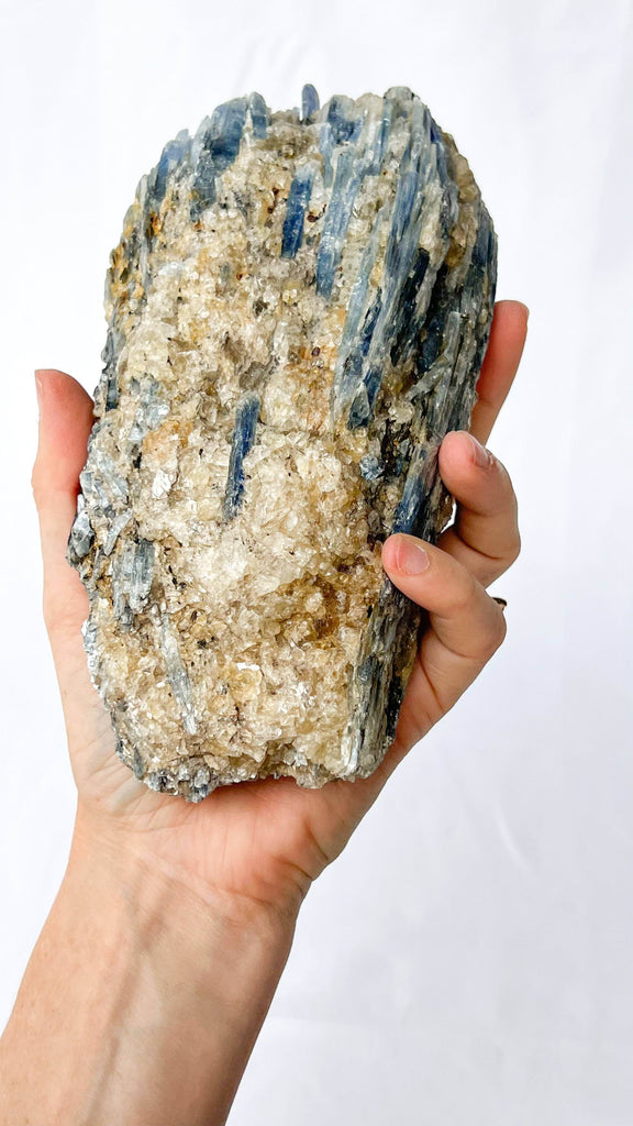 Kyanite + Quartz Cluster - Unearthed Crystals