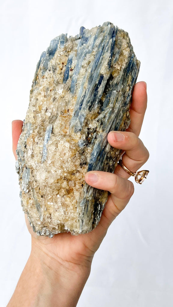 Kyanite + Quartz Cluster - Unearthed Crystals