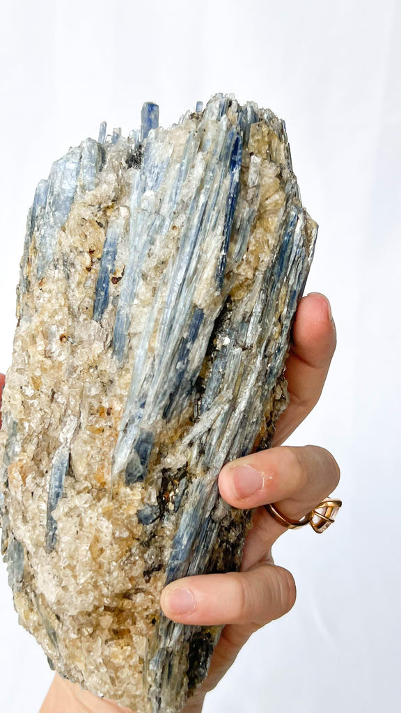 Kyanite + Quartz Cluster - Unearthed Crystals
