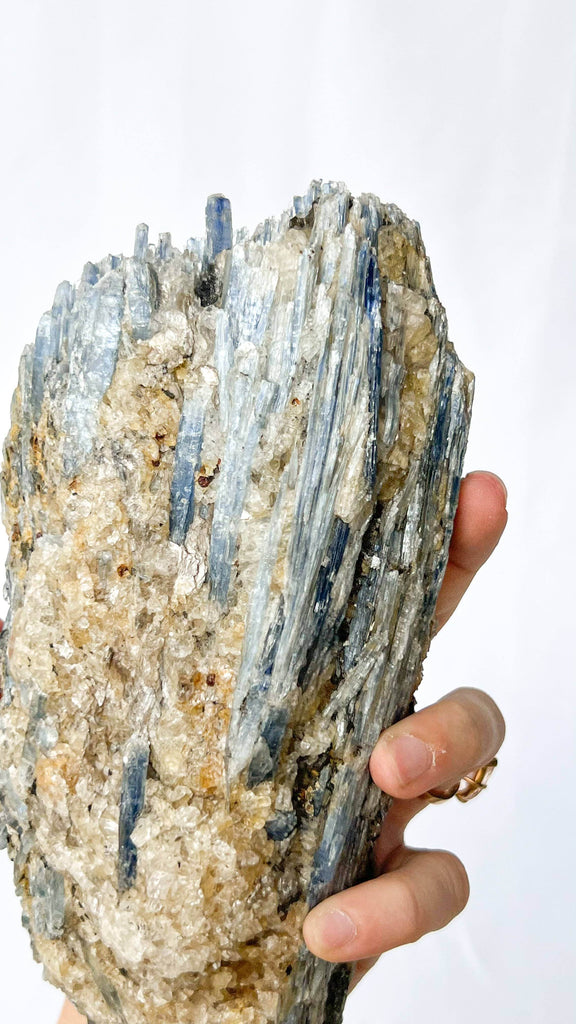 Kyanite + Quartz Cluster - Unearthed Crystals