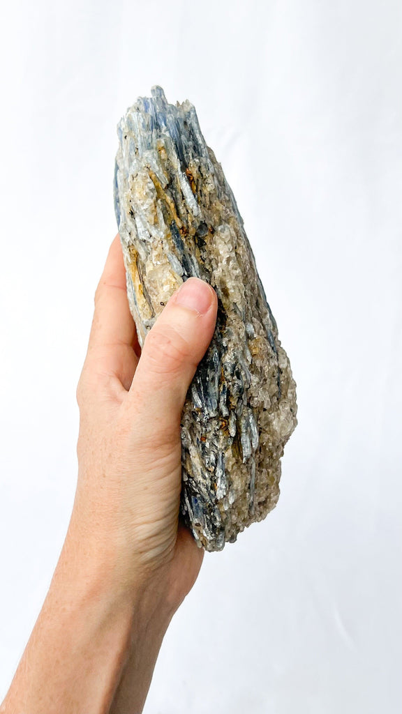Kyanite + Quartz Cluster - Unearthed Crystals