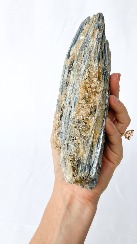 Kyanite + Quartz Cluster - Unearthed Crystals