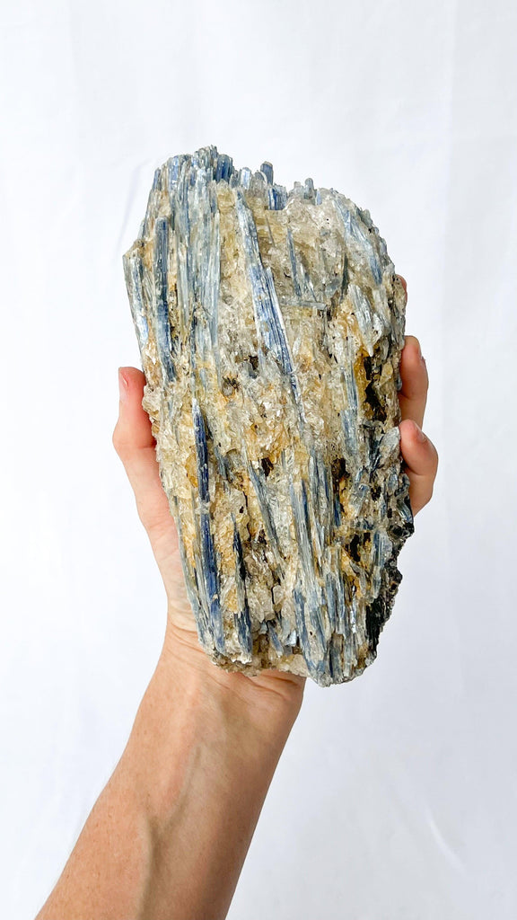 Kyanite + Quartz Cluster - Unearthed Crystals