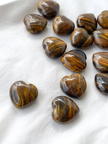 Tiger Eye Heart | Small - Unearthed Crystals
