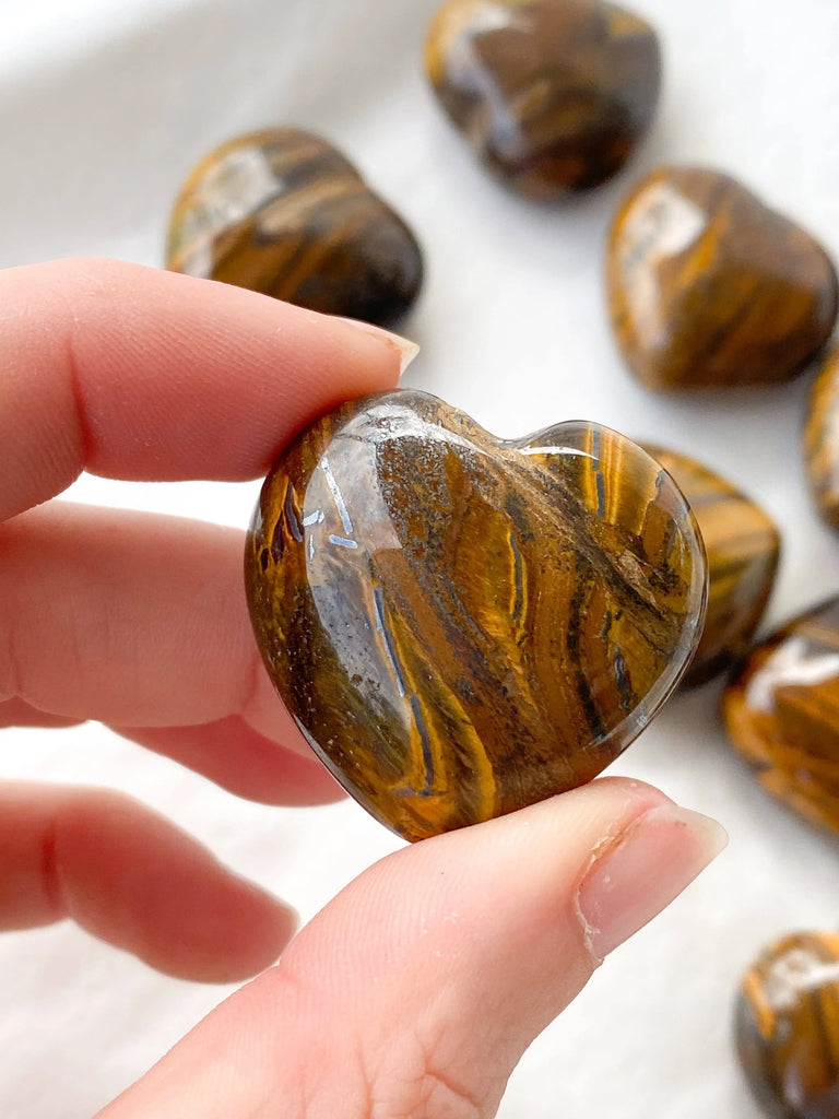 Tiger Eye Heart | Small - Unearthed Crystals
