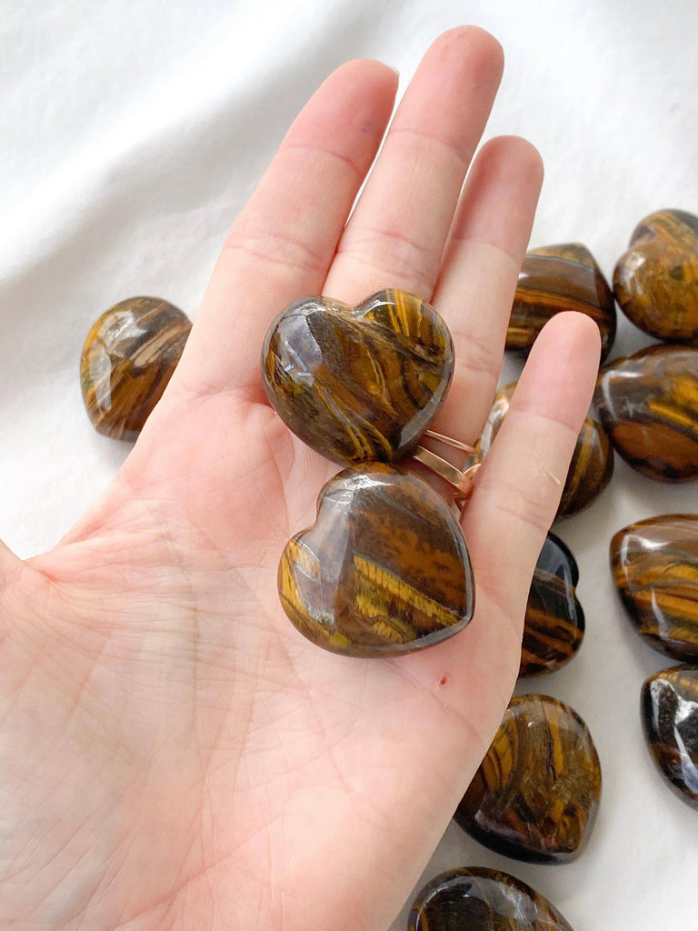 Tiger Eye Heart | Small - Unearthed Crystals