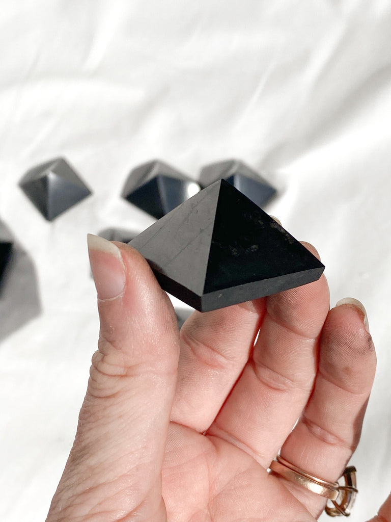 Shungite Pyramid | 30mm - Unearthed Crystals