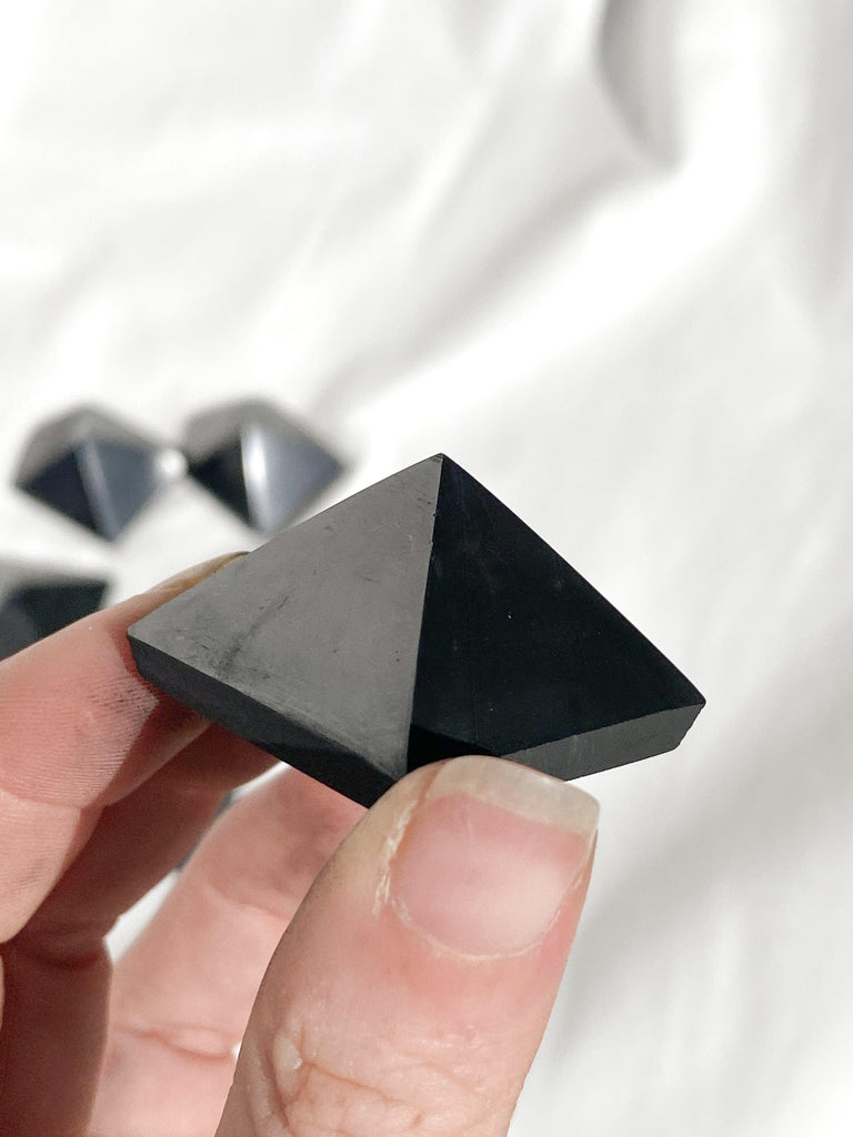Shungite Pyramid | 30mm - Unearthed Crystals