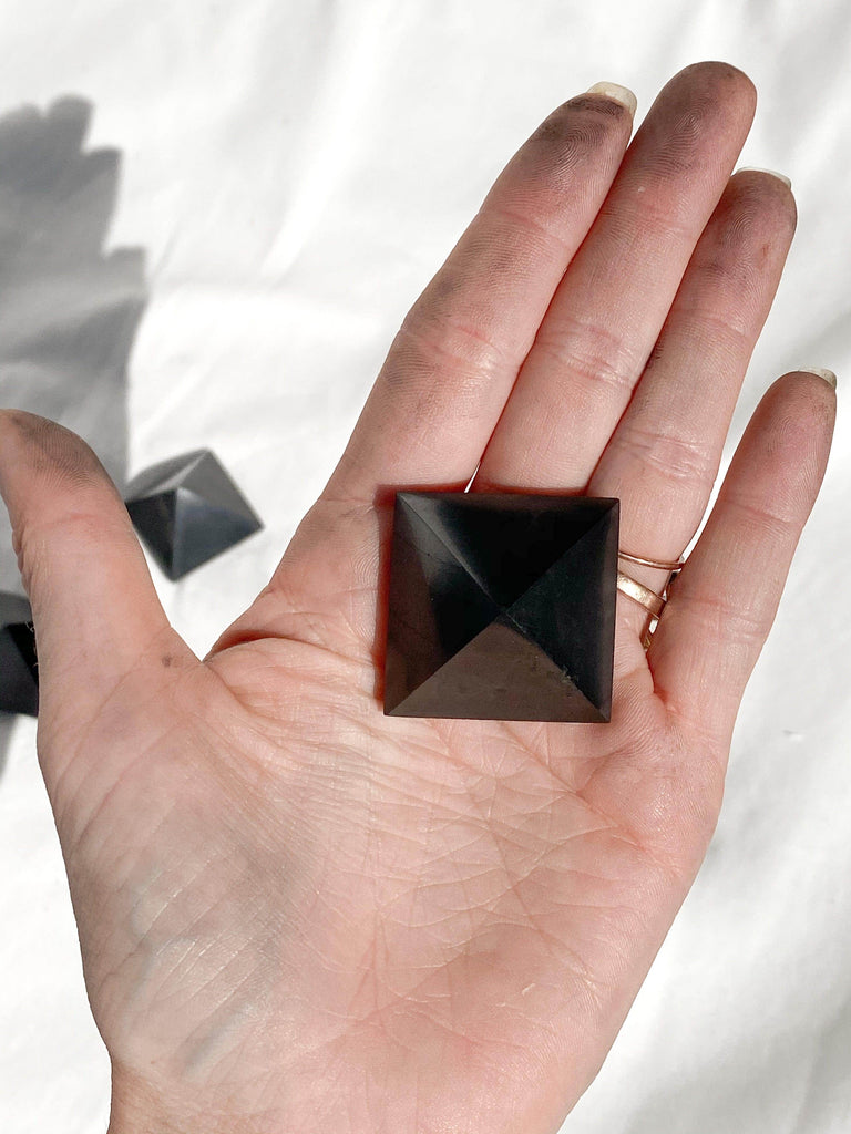 Shungite Pyramid | 30mm - Unearthed Crystals