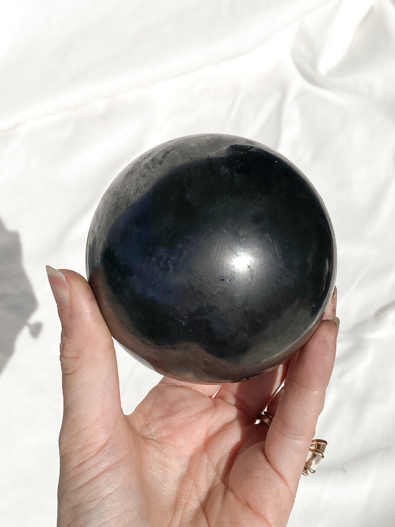 Shungite Sphere | 80mm - Unearthed Crystals
