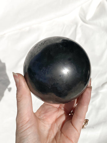 Shungite Sphere | 80mm - Unearthed Crystals