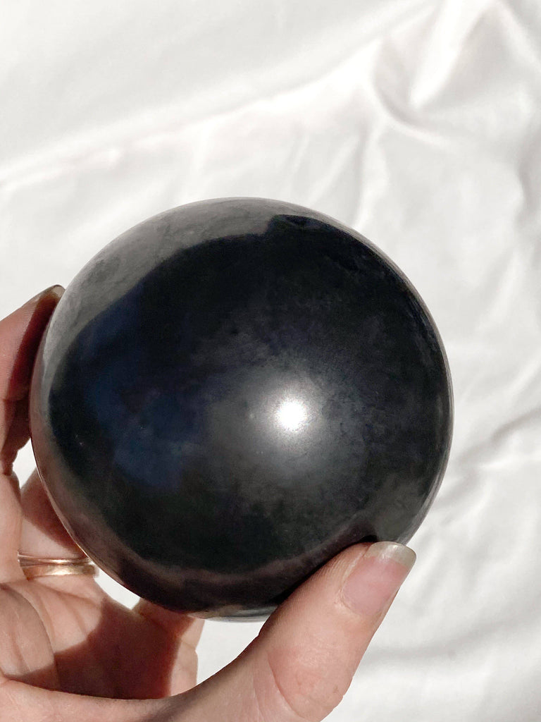 Shungite Sphere | 80mm - Unearthed Crystals
